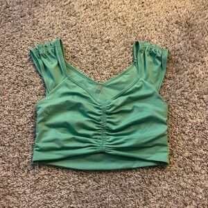 free people movement green work out top/ tank top